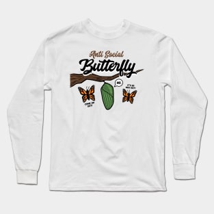 Anti Social Butterfly Long Sleeve T-Shirt